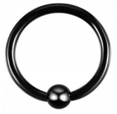 Kolczyk do Nosa, Ucha SEPTUM Kuleczka Zamknięta w Środku SS316L 1,2/6-10/3 mm