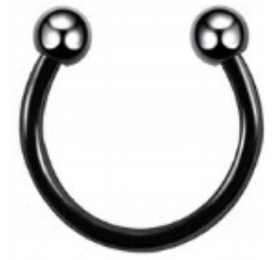Podkówka Kolczyk do Nosa, Ucha, Wargi z Kuleczkami SS316L 1,2/6-10/3+3 mm