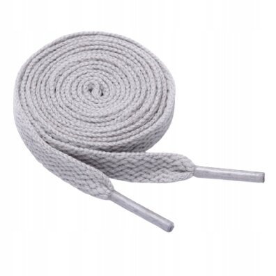 Sznurówki sznurowadła płaskie 8 mm 100 cm szary