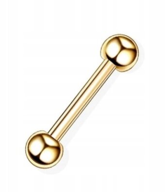 Sztanga Klasyczna z Kuleczkami Kolczyk do Ucha, Nosa, Brwi 1,2/6-10/3+3 mm