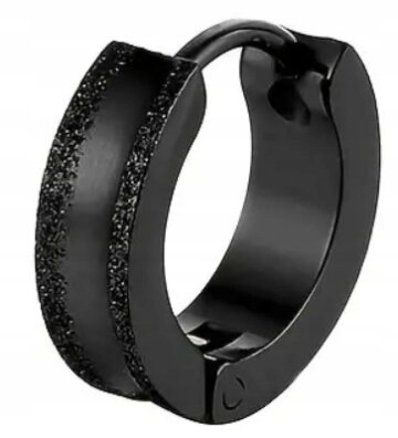 HUGGIE Kolczyk Do Ucha Ze STALI Gothic Punk Rock