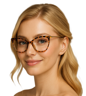 OKULARY ZERÓWKI Kocie Eleganckie Retro Leopard