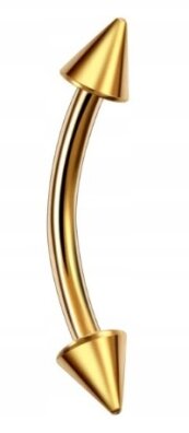 Banan Kolczyk do Ucha, Brwi ze Stożkiem SS316L 1,2/6-10/3 mm