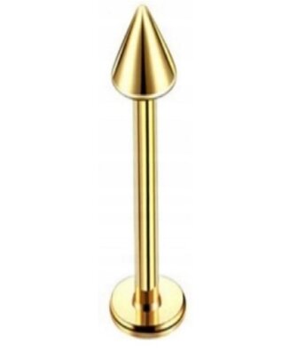 Labret ze stożkiem Kolczyk do Wargi, Ucha, Brody 1,2/6-10/3 mm STAL