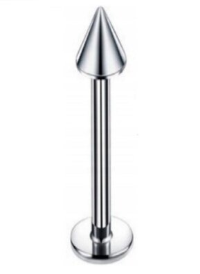 Labret ze stożkiem Kolczyk do Wargi, Ucha, Brody 1,2/6-10/3 mm STAL