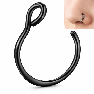 Fake septum U Kolczyk do Nosa Stal Ring Punk