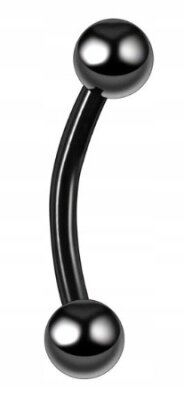 Banan Kolczyk do Ucha, Brwi z Kuleczkami SS316L 1,2/6-10/3+3 mm