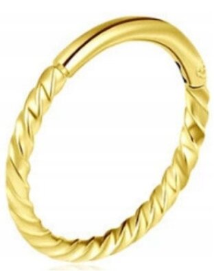 Kolczyk do Nosa Ucha Kółeczko Clicker Twist SS316L