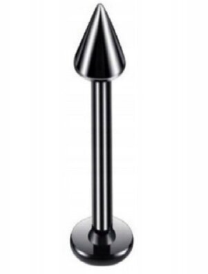 Labret ze stożkiem Kolczyk do Wargi, Ucha, Brody 1,2/6-10/3 mm STAL