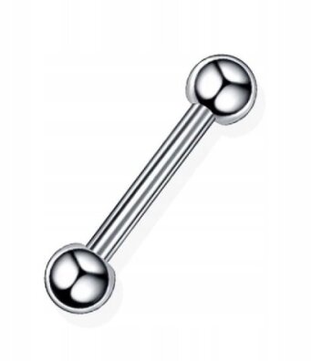 Sztanga Klasyczna z Kuleczkami Kolczyk do Ucha, Nosa, Brwi 1,2/6-10/3+3 mm