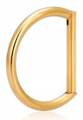 Tytanowy Kolczyk Clicker PIERCING w kształcie litery D HELIX Lobe 1,2/8-10