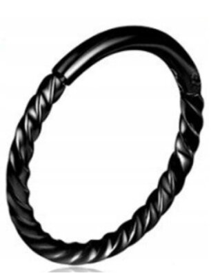 Kolczyk do Nosa Ucha Kółeczko Clicker Twist SS316L