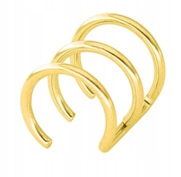 NAUSZNICA KOLCZYK DO UCHA KÓŁKO PIERCING FAKE Punk Gothic