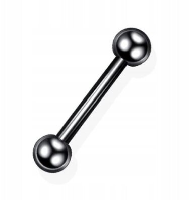 Sztanga Klasyczna z Kuleczkami Kolczyk do Ucha, Nosa, Brwi 1,2/6-10/3+3 mm