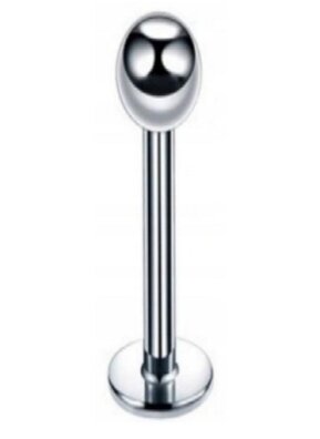 Labret z kuleczką Kolczyk do Wargi, Ucha, Brody 1,2/6-10/3 mm STAL
