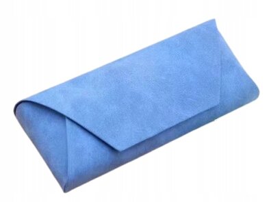 PUDEŁKO ETUI POKROWIEC NA OKULARY NIEBIESKIE W STYLU VINTAGE