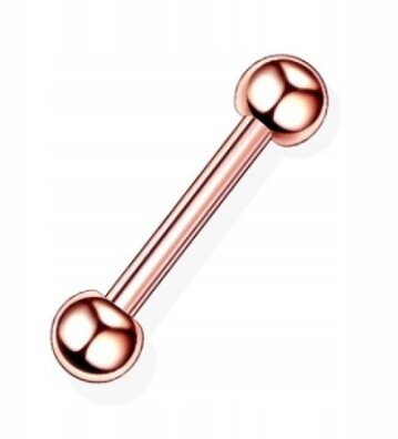 Sztanga Klasyczna z Kuleczkami Kolczyk do Ucha, Nosa, Brwi 1,2/6-10/3+3 mm