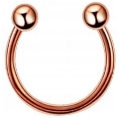 Podkówka Kolczyk do Nosa, Ucha, Wargi z Kuleczkami SS316L 1,2/6-10/3+3 mm