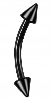 Banan Kolczyk do Ucha, Brwi ze Stożkiem SS316L 1,2/6-10/3 mm