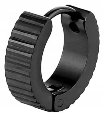 Kolczyk Do Ucha HUGGIE Retro Punk Gothic STAL