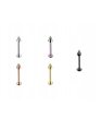 Labret ze stożkiem Kolczyk do Wargi, Ucha, Brody 1,2/6-10/3 mm STAL (3)