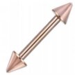 Sztanga Klasyczna ze Stożkami Kolczyk do Ucha, Nosa, Brwi 1,2/6-10/3+3 mm