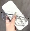 OKULARY ZERÓWKI TRANSPARENTNE SZARE DUŻE OPRAWKI ULTRALEKKIE (8)