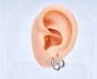 Tytanowy Kolczyk Clicker PIERCING Kółko z Cyrkoniami HELIX Lobe 1,2/8-10 (2)