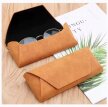 PUDEŁKO ETUI POKROWIEC NA OKULARY JASNY BRĄZ W STYLU VINTAGE (3)