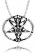 Viking Męski Naszyjnik Pentagram Głowa Kozy Nordic (1)