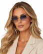 Okulary Przeciwsłoneczne Złote Retro Vintage UV400 Unisex