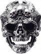 Sygnet Pierścień Czaszka Demon Punk Gothic prezent  (2)