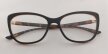 Okulary Zerówki damskie cat-eye czarno-brązowe eleganckie (3)