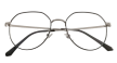 CZARNE OKULARY ZERÓWKI KUJONKI Z FILTREM BLUE LIGHT PILOTKI AVIATORY (2)