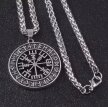 Srebrny Naszyjnik Viking Kompas Vegvisir Runes Nordic (5)