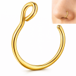 Fake septum U Kolczyk do Nosa Stal Ring Punk