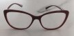 Okulary Zerówki damskie cat-eye bordowe eleganckie (4)