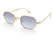 Okulary Przeciwsłoneczne Złote Retro Vintage UV400 Unisex (3)