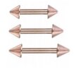Sztanga Klasyczna ze Stożkami Kolczyk do Ucha, Nosa, Brwi 1,2/6-10/3+3 mm (2)
