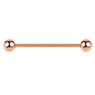  Tytanowy ROSE GOLD Kolczyk Sztanga Klasyczna Kuleczki PIERCING (2)