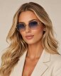 Okulary Przeciwsłoneczne Złote Retro Vintage UV400 Unisex (2)