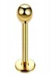 Labret z kuleczką Kolczyk do Wargi, Ucha, Brody 1,2/6-10/3 mm STAL