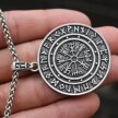 Viking Naszyjnik Kompas Vegvisir Runes Nordic (4)