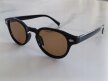 Okulary Przeciwsłoneczne Damskie Męskie Czarne UV400 Brązowe Szkła Retro (7)