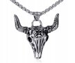 Viking Naszyjnik Pentagram Czaszka Kozy Nordic (2)