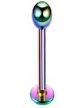 Labret z kuleczką Kolczyk do Wargi, Ucha, Brody 1,2/6-10/3 mm STAL