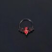 Kolczyk do Nosa Ucha Nietoperz Clicker Septum STAL (2)