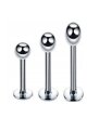 Labret z kuleczką Kolczyk do Wargi, Ucha, Brody 1,2/6-10/3 mm STAL (2)