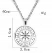 Viking Naszyjnik Kompas Vegvisir Runes Nordic (6)