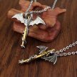 Smok samuraj Miecz naszyjnik Viking Amulet (8)